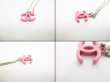 Photo4: CHANEL CC Logo Pink Chain Necklace Pendant #6589