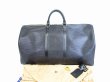 Photo1: LOUIS VUITTON Epi Leather Black Duffle&Gym Bag Boston Bag Keepall 55 #6599