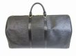 Photo2: LOUIS VUITTON Epi Leather Black Duffle&Gym Bag Boston Bag Keepall 55 #6599