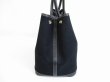 Photo4: HERMES Garden Party PM Canvas&Leather Black Hand Bag Purse #6600