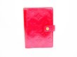 Photo1: LOUIS VUITTON Vernis Pink Document Holders Agenda PM #6632