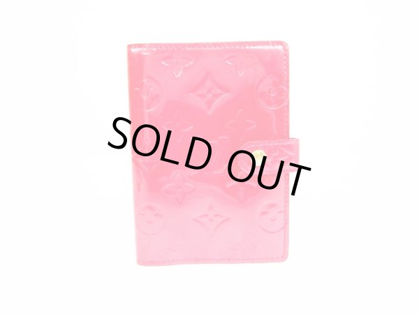 Photo1: LOUIS VUITTON Vernis Pink Document Holders Agenda PM #6632