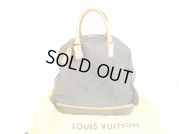 Photo1: LOUIS VUITTON Damier Canvas Geant Gray Hand Bag Purse Aventurire #6637