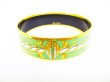 Photo4: HERMES Enamel Bangle Bracelet Green Multicolor Emaiyu GM #6652