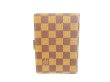 Photo2: LOUIS VUITTON Damier Leather Brown Document Holders Agenda PM #6676