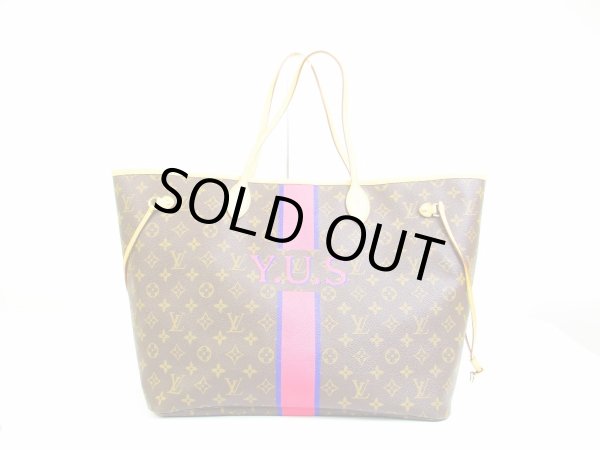 Photo1: LOUIS VUITTON Mon Monogram Leather Brown Tote Bag Neverfull GM #6684