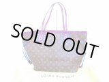 Photo: LOUIS VUITTON Monogram Totem Leather Tote&Shoppers Bag Neverfull MM #6689