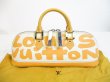 Photo1: LOUIS VUITTON Graffiti Beige 2001 Limited Hand Bag Alma Horizontal #6708