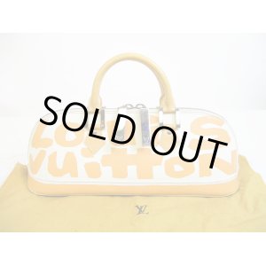 Photo: LOUIS VUITTON Graffiti Beige 2001 Limited Hand Bag Alma Horizontal #6708