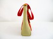 Photo3: LOUIS VUITTON Cup Canvas Beige&Red Tote Bag Purse Antigua Cabas MM #6710