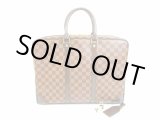 Photo: LOUIS VUITTON Damier Leather Brown Briefcases Business Case Voyage #6713