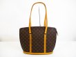 Photo1: LOUIS VUITTON Monogram Leather Brown Tote&Shoppers Bag Babylone #6748