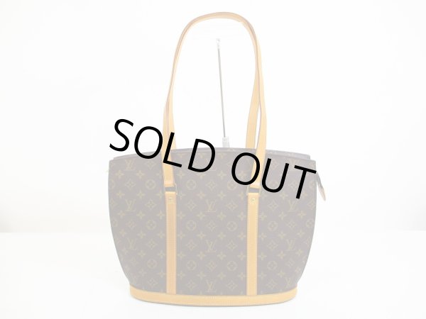 Photo1: LOUIS VUITTON Monogram Leather Brown Tote&Shoppers Bag Babylone #6748