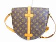 Photo2: LOUIS VUITTON Monogram Leather Brown Crossbody Bag Purse Chantilly GM #6755