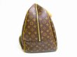 Photo4: LOUIS VUITTON Monogram Leather Brown Boston Bag Hand Bag Evasion #6762