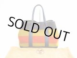 Photo: HERMES Garden Party PM Rokabar Wool&Leather Orange Tote Bag Hnad Bag #6772