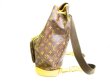 Photo4: LOUIS VUITTON Monogram Leather Brown Backpack Purse Montsouris GM #6777