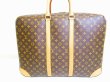 Photo2: LOUIS VUITTON Monogram Leather Brown Hand Bag Travel Bag Sirius 24 Heures #6866