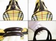 Photo7: BURBERRY Nova Check PVC Brown Hand Bag Mini Boston Bag Purse #6875