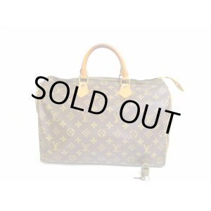 Photo: LOUIS VUITTON Monogram Leather Brown Hand Bag Purse Speedy35 #6886