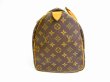 Photo3: LOUIS VUITTON Monogram Leather Brown Hand Bag Purse Speedy35 #6886