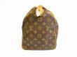 Photo4: LOUIS VUITTON Monogram Leather Brown Hand Bag Purse Speedy35 #6886