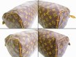 Photo6: LOUIS VUITTON Monogram Leather Brown Hand Bag Purse Speedy35 #6886