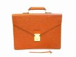 Photo1: LOUIS VUITTON Epi Leather Brown Briefcase Business Case Conseiller #6901