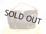 Photo: LOUIS VUITTON Monogram Leather Brown Shoulder Bag Hobo Delightful GM #6909