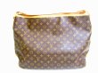 Photo2: LOUIS VUITTON Monogram Leather Brown Shoulder Bag Hobo Delightful GM #6909