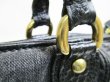 Photo11: LOUIS VUITTON Monogram Denim Black Hand Bag w/Strap Neo Cabby GM #6918