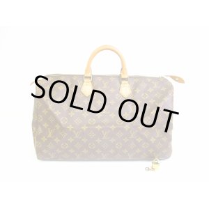 Photo: LOUIS VUITTON Monogram Leather Brown Hand Bag Purse Speedy40 #6919