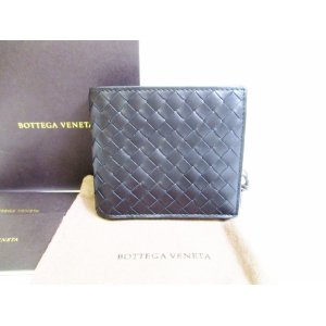 Photo: BOTTEGA VENETA Intrecciato Leather Black Bifold Wallet Purse #6920