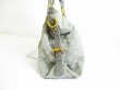 Photo3: LOUIS VUITTON Monogram Denim Gray Hand Bag W/strap Neo Cabby MM #6953