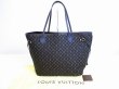 Photo1: LOUIS VUITTON Monogram Canvas Idylle Dark Brown Tote Bag Neverfull MM #6957