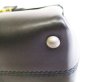 Photo12: BOTTEGA VENETA Nero Calf Sall Piazza Bag Hand Bag Purse W/strap #6999