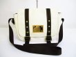 Photo1: LOUIS VUITTON Cup White Canvas Messenger Crossbody Bag Antigua PM #7032