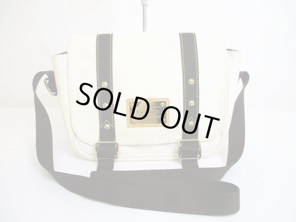 Photo1: LOUIS VUITTON Cup White Canvas Messenger Crossbody Bag Antigua PM #7032