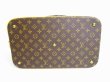 Photo5: LOUIS VUITTON Monogram Leather Brown Duffle Bag Hand Bag Cruiser Bag 40 #7040