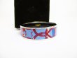 Photo12: HERMES Enamel Bangle Bracelet Blue Multicolor Emaiyu GM #7043