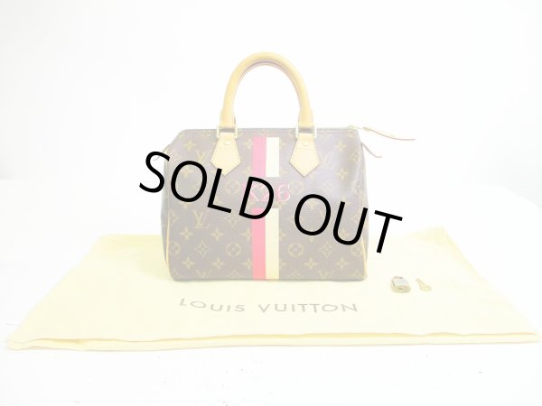 Photo1: LOUIS VUITTON Mon Monogram Leather Brown Hand Bag Purse Speedy 25 #7046