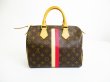 Photo2: LOUIS VUITTON Mon Monogram Leather Brown Hand Bag Purse Speedy 25 #7046