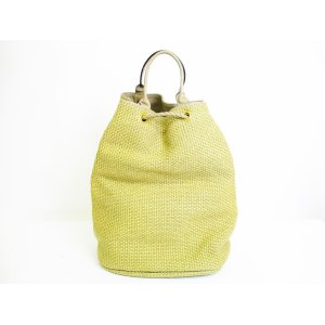 Photo: BOTTEGA VENETA Hemp and Leather Drawstring Shoulder Bag Hand Bag #7053