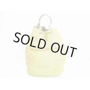 Photo: BOTTEGA VENETA Hemp and Leather Drawstring Shoulder Bag Hand Bag #7053