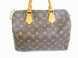 Photo2: LOUIS VUITTON Monogram Leather Brown Hand Bag Purse Speedy30 #7063