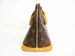 Photo3: LOUIS VUITTON Monogram Leather Brown Hand Bag Purse Alma #7064