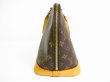 Photo4: LOUIS VUITTON Monogram Leather Brown Hand Bag Purse Alma #7064