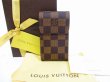 Photo1: LOUIS VUITTON Damier Brown Leather Cigarette Case Tabacco Case #7069