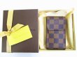 Photo11: LOUIS VUITTON Damier Brown Leather Cigarette Case Tabacco Case #7069