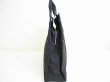 Photo4: HERMES Gray Canvas Her Line Hand Bag Tote Bag MM Purse #7175